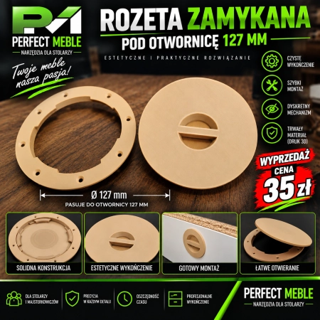 Rozeta rewizyjna 127mm