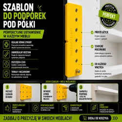 Szablon do podpórek pod półki – precyzyjne wiercenie bez pomyłek